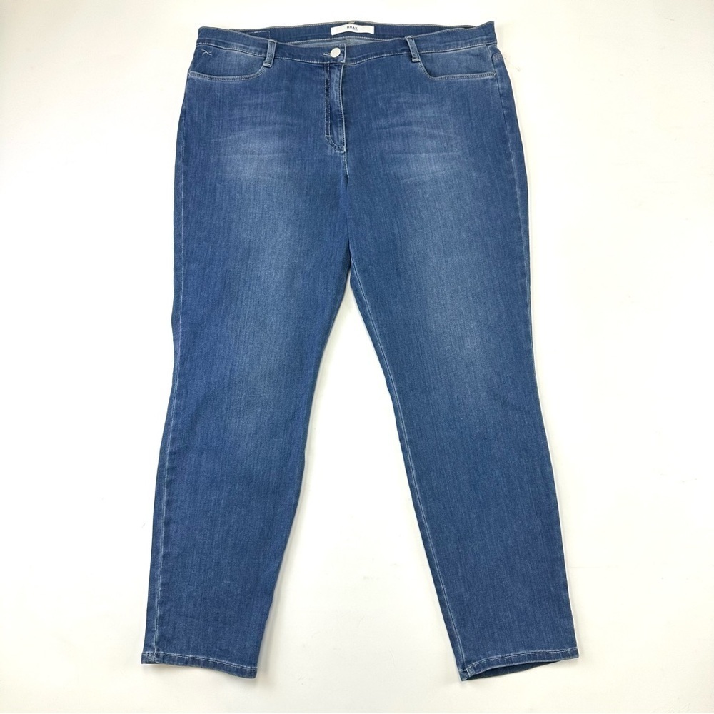 Brax Shakira womens blue jeans Size 36 waist stretch cotton denim curvy Girl